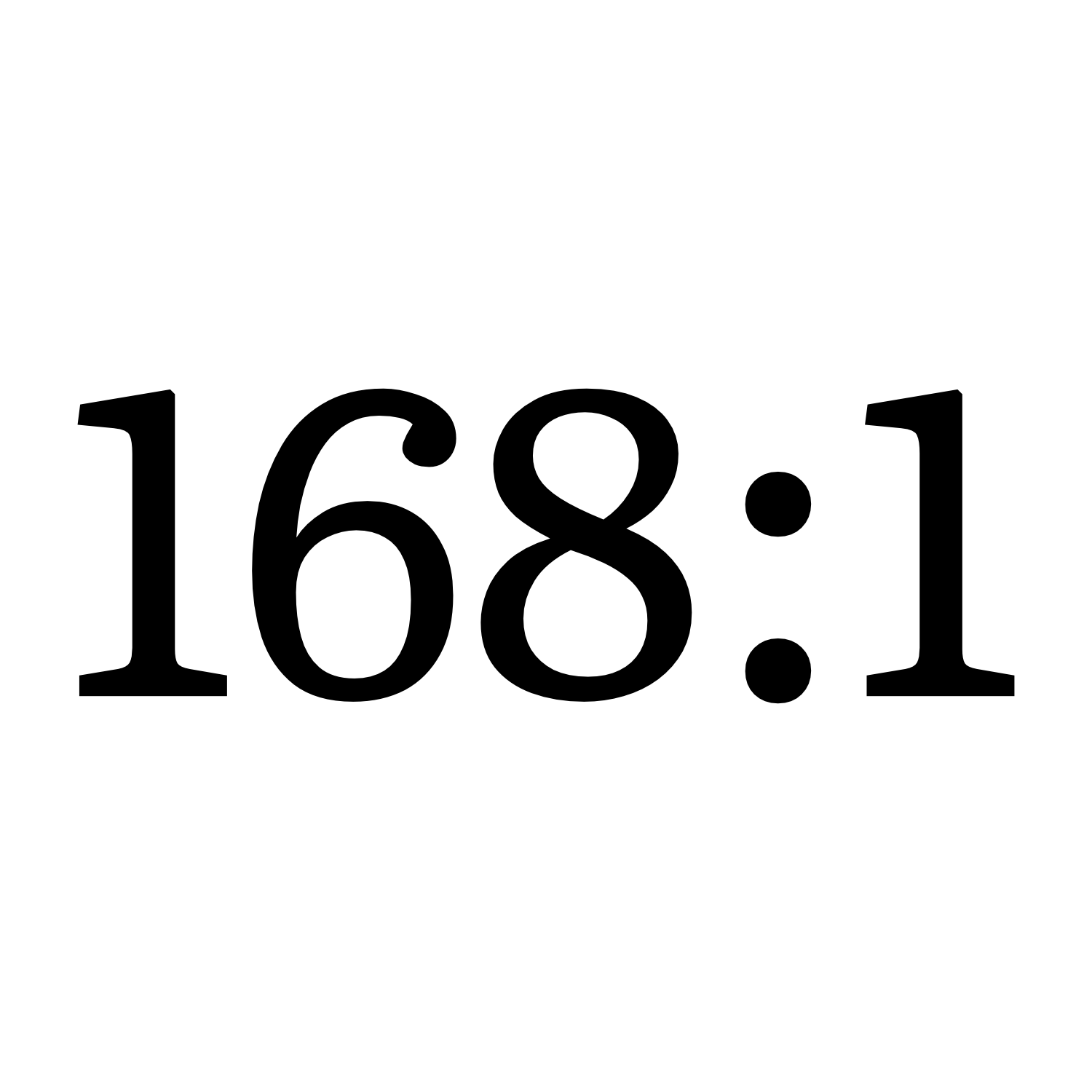 168:1