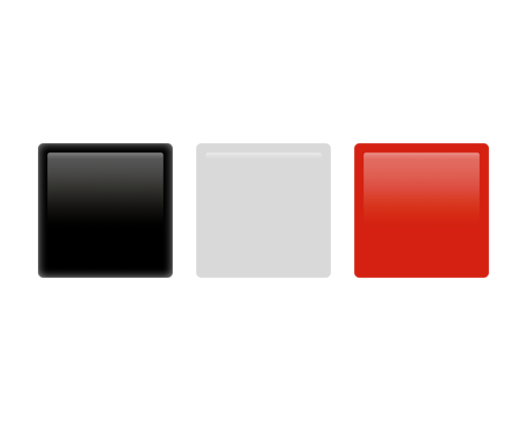 Schwarz-Weiß-Rote Emojis
